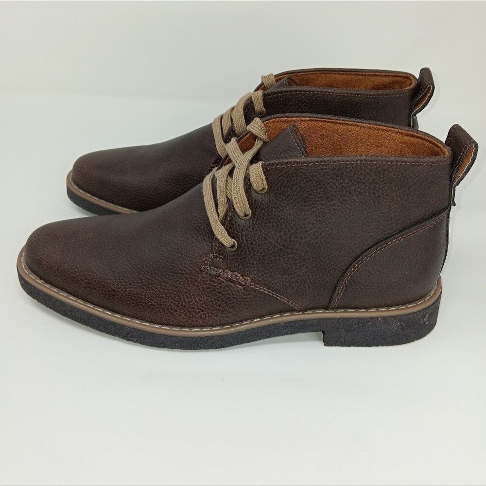 DEER STAGS Men’s Dark Brown Freeport Chukka Boots Size 8.5 Classic Versatile